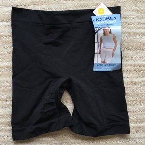 NWT Jockey Shapewear Light Control Long leg Brief Black Medium